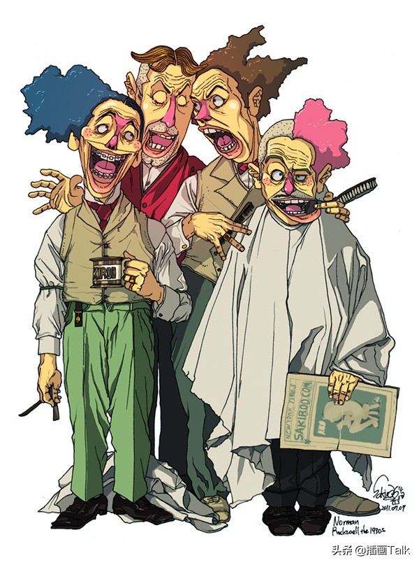 韩国插画师daehyunkim插画作品,韩国插画师siki作品