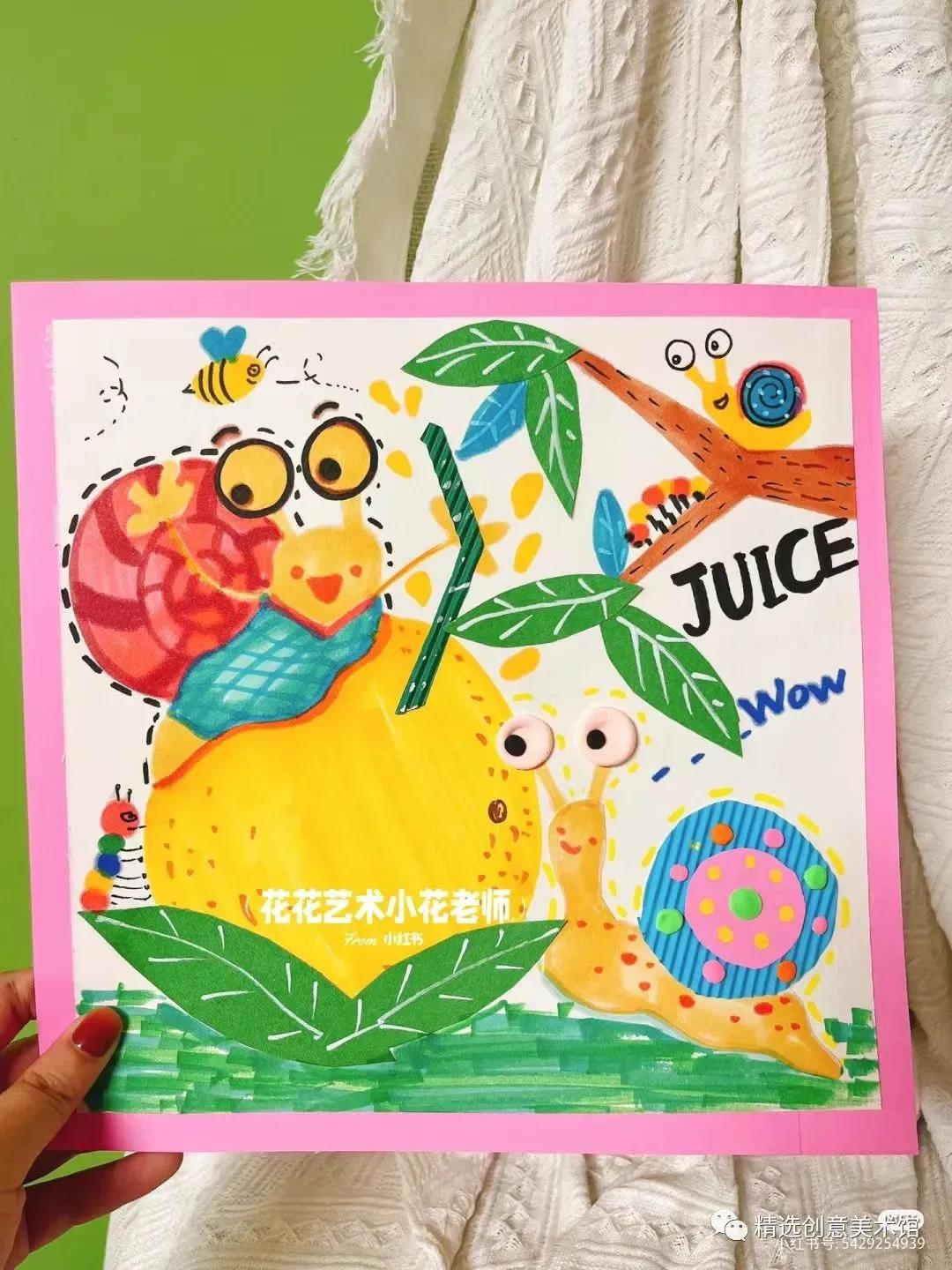 少儿画风景画简单又好看,适合8到12岁学生的绘画范画