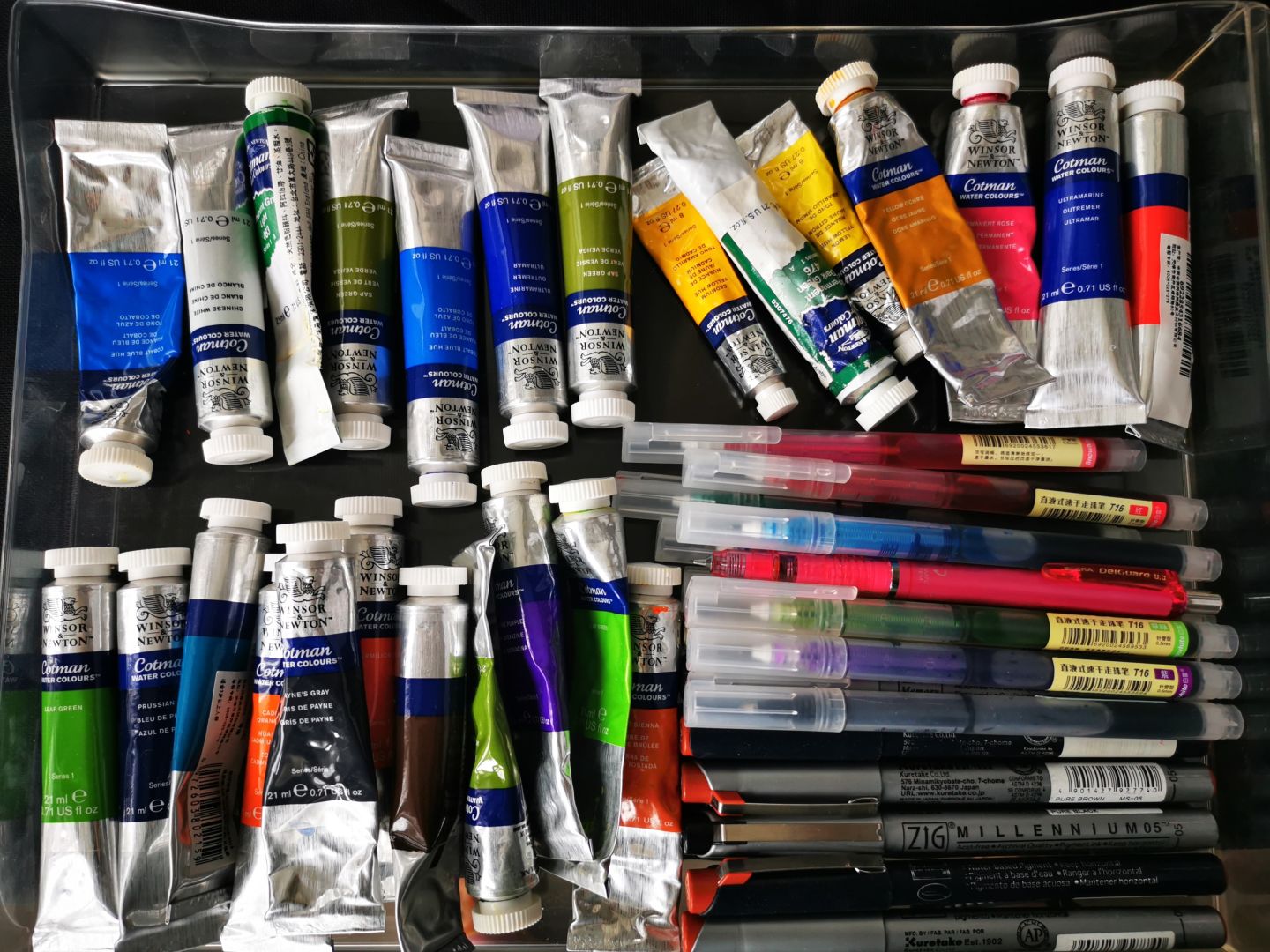 初学者水彩颜料24色水彩工具套装,水彩颜料36色固体水彩套装