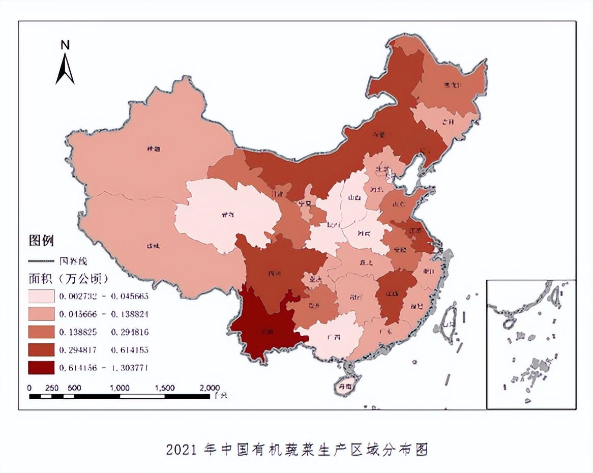 2024年有机蔬菜市场需求状况,近年我国有机农业市场表格数据