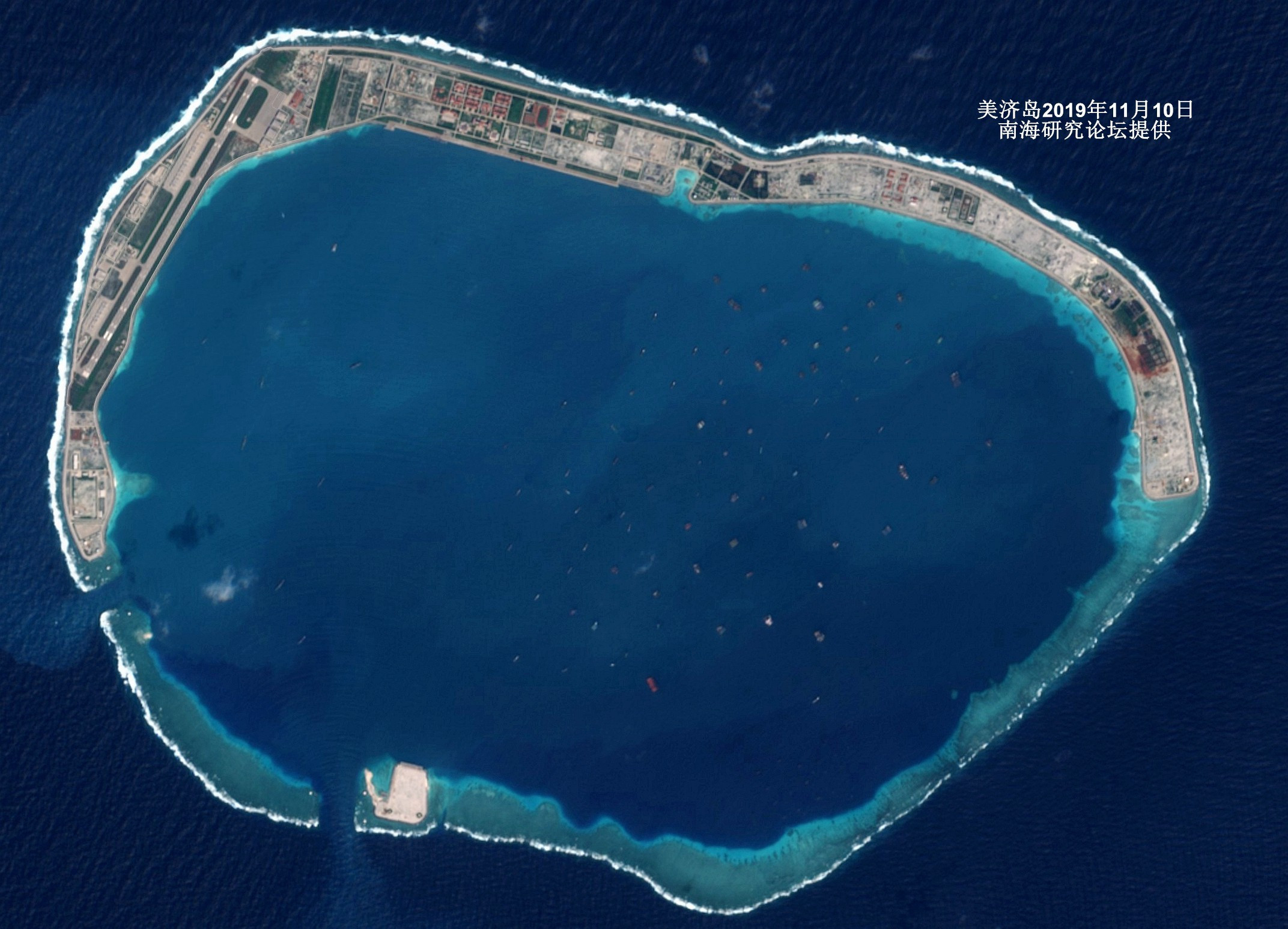 台媒大陆基建,美济礁填海造岛用了多久