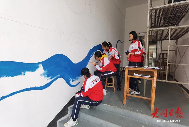 教室墙绘风景,很有创意的校园墙绘