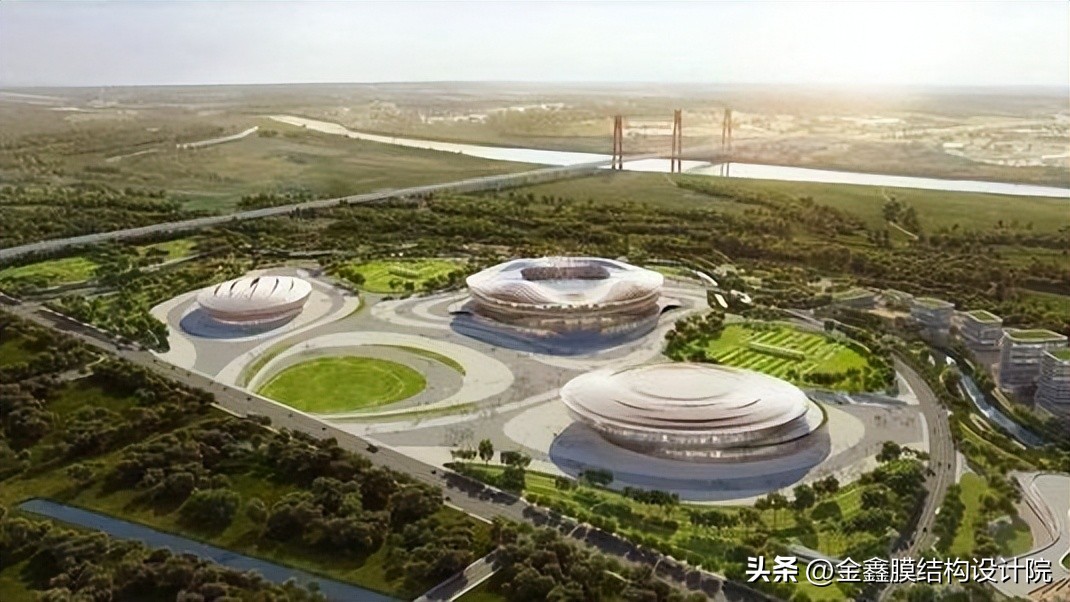 济南黄河足球场膜结构,ptfe膜山东淄博