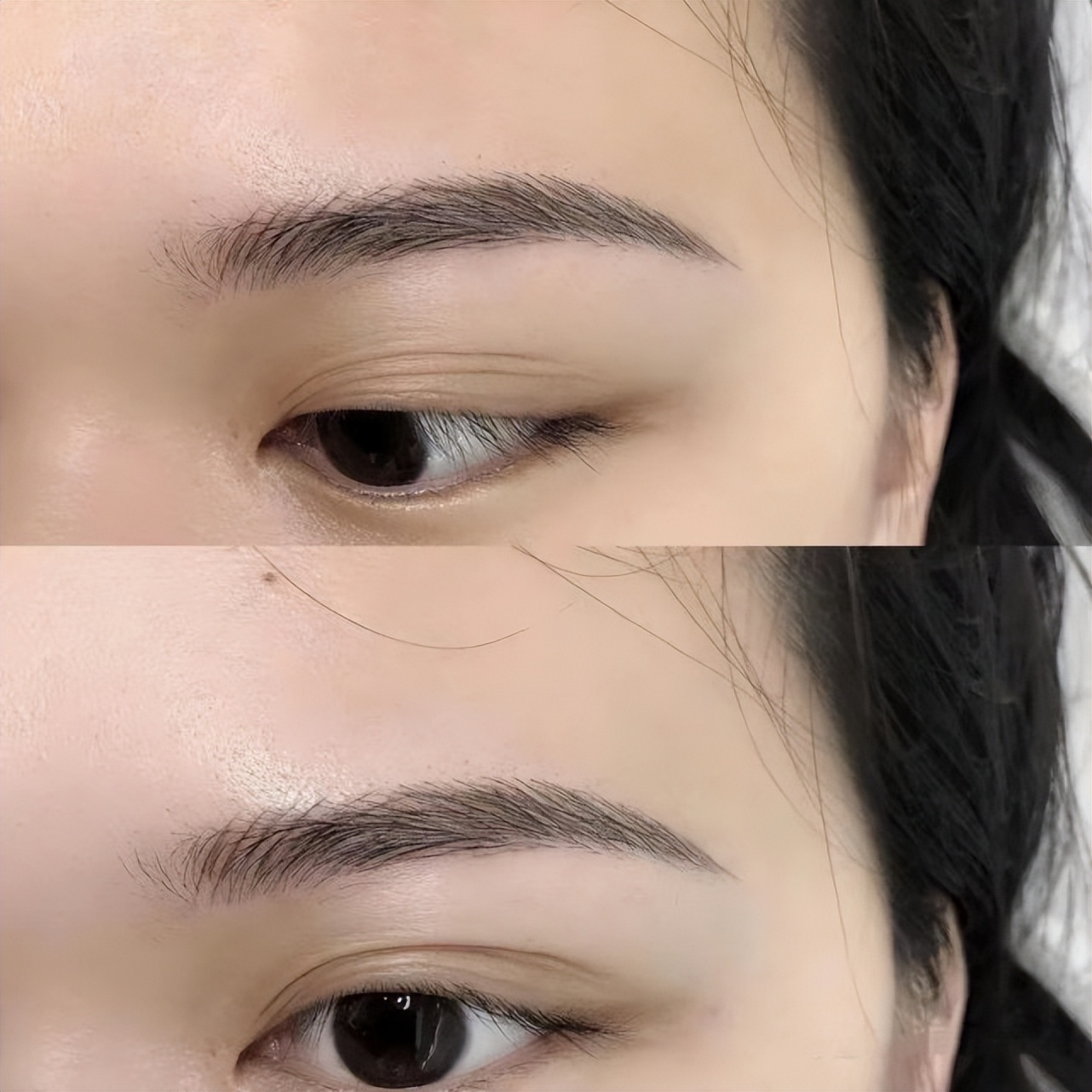 不想纹眉,不想纹眉眉毛比较短怎么修