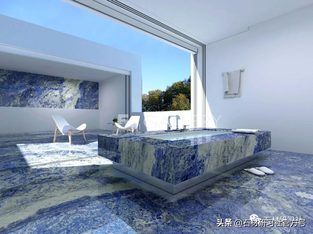 高端大气上档次低调奢华石材,石材蓝色经典