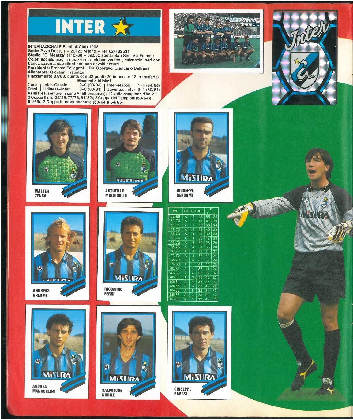 「忆意甲」一本意大利足球画册带你回顾1988/89赛季意甲联赛