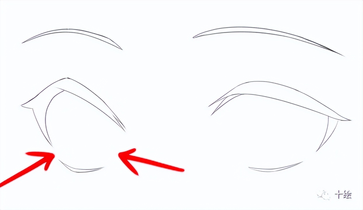 画眼睛绘画教程,新手怎么画动漫眼睛