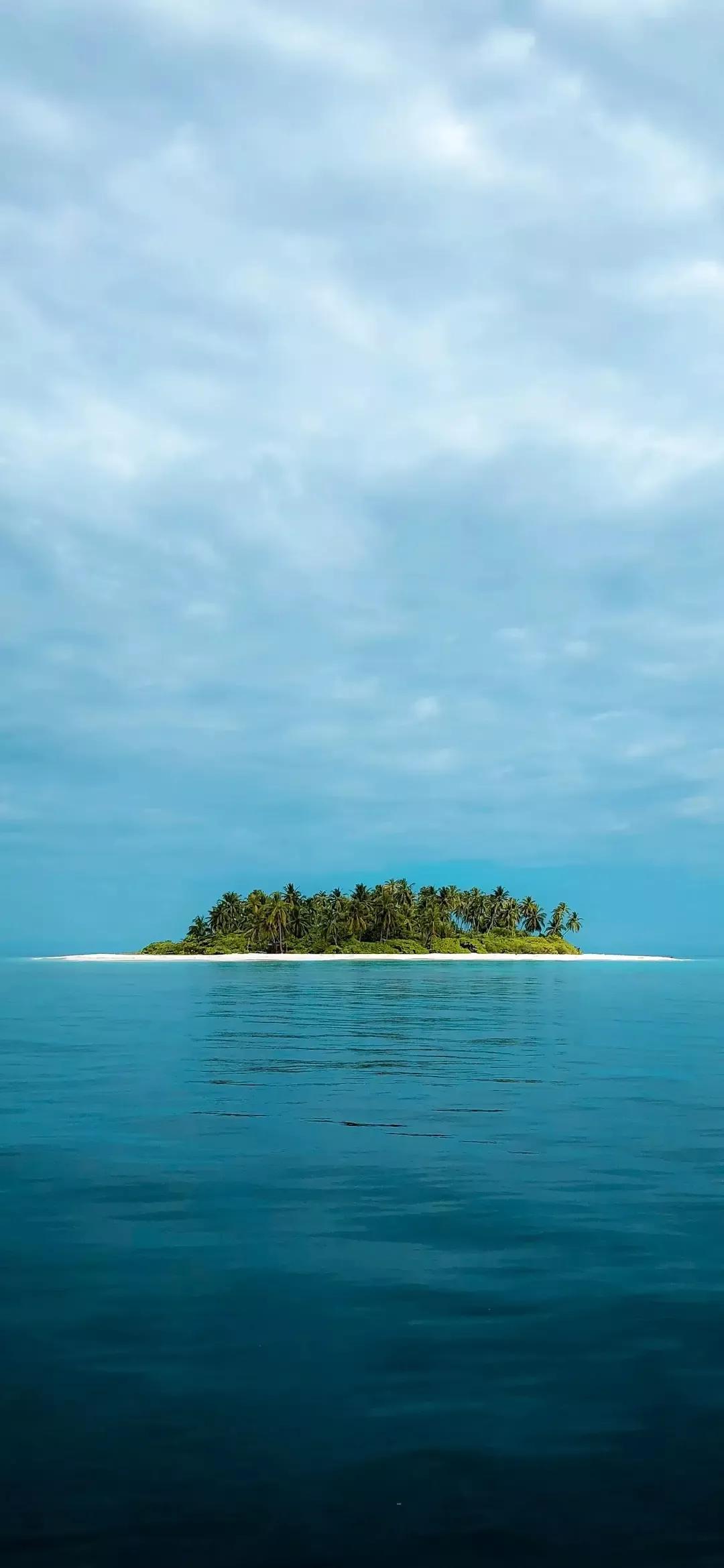 大海壁纸｜大海边，守候朝霞，聆听海浪的乐章