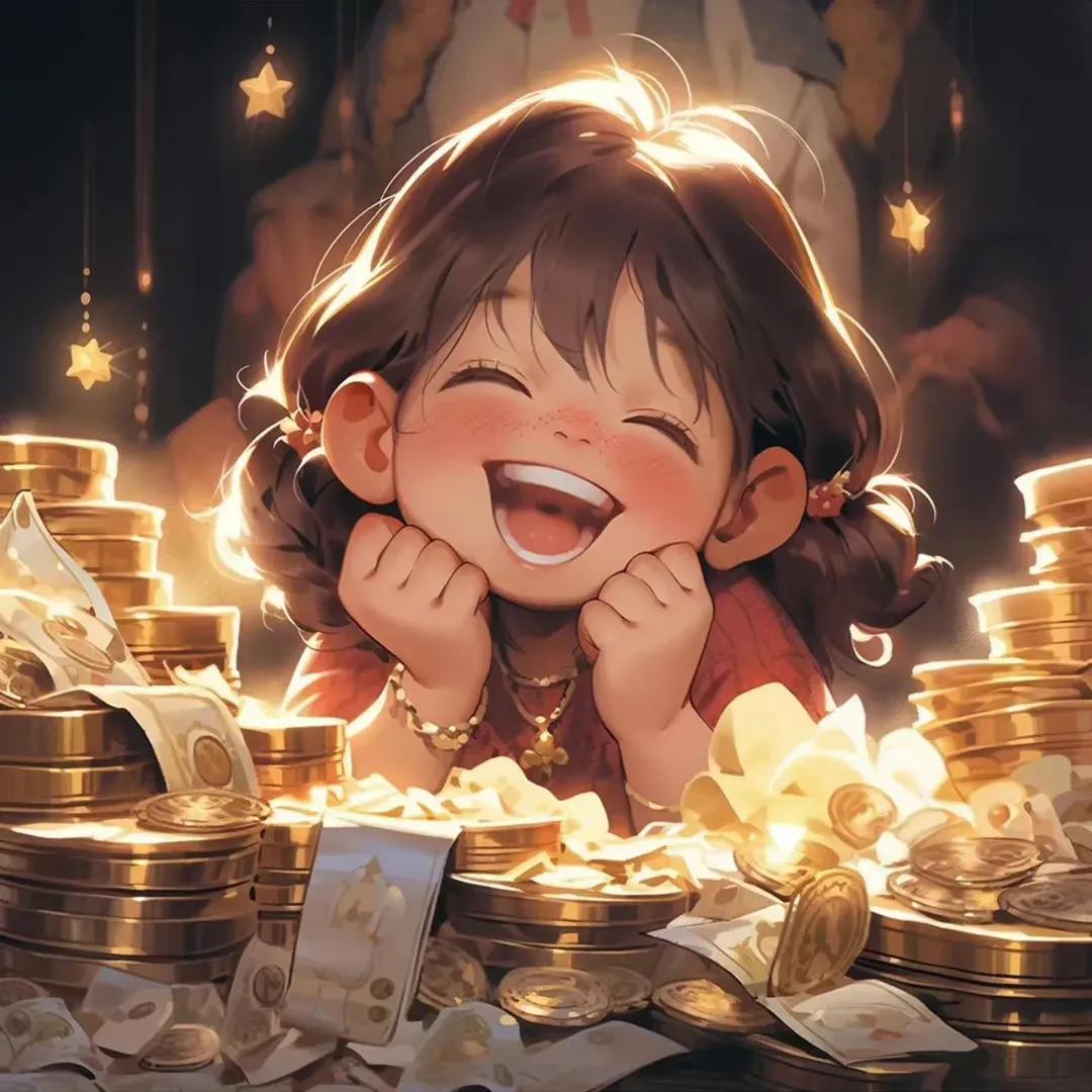 搞钱的小孩头像,搞钱萌娃头像系列