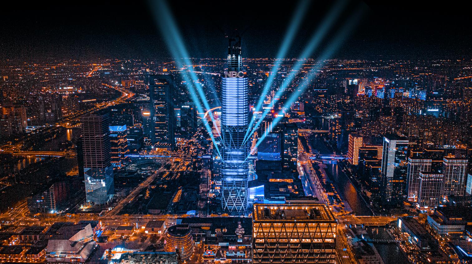 nbc宁波多高,nbc宁波中心和宁波城市之光