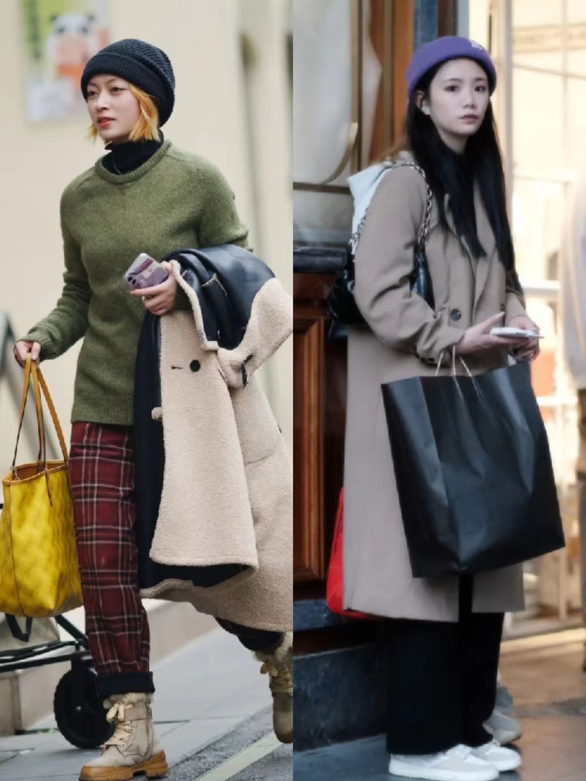 冬天时尚洋气帽子最新款上面带网,最近很火的帽子减龄冬季帽