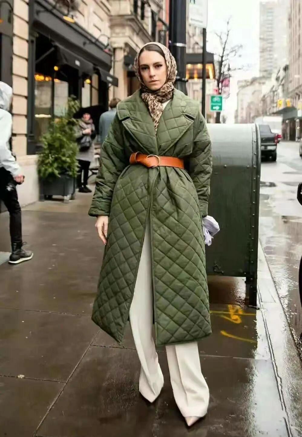 大衣穿搭女秋冬高级感收腰,秋冬不臃肿长款