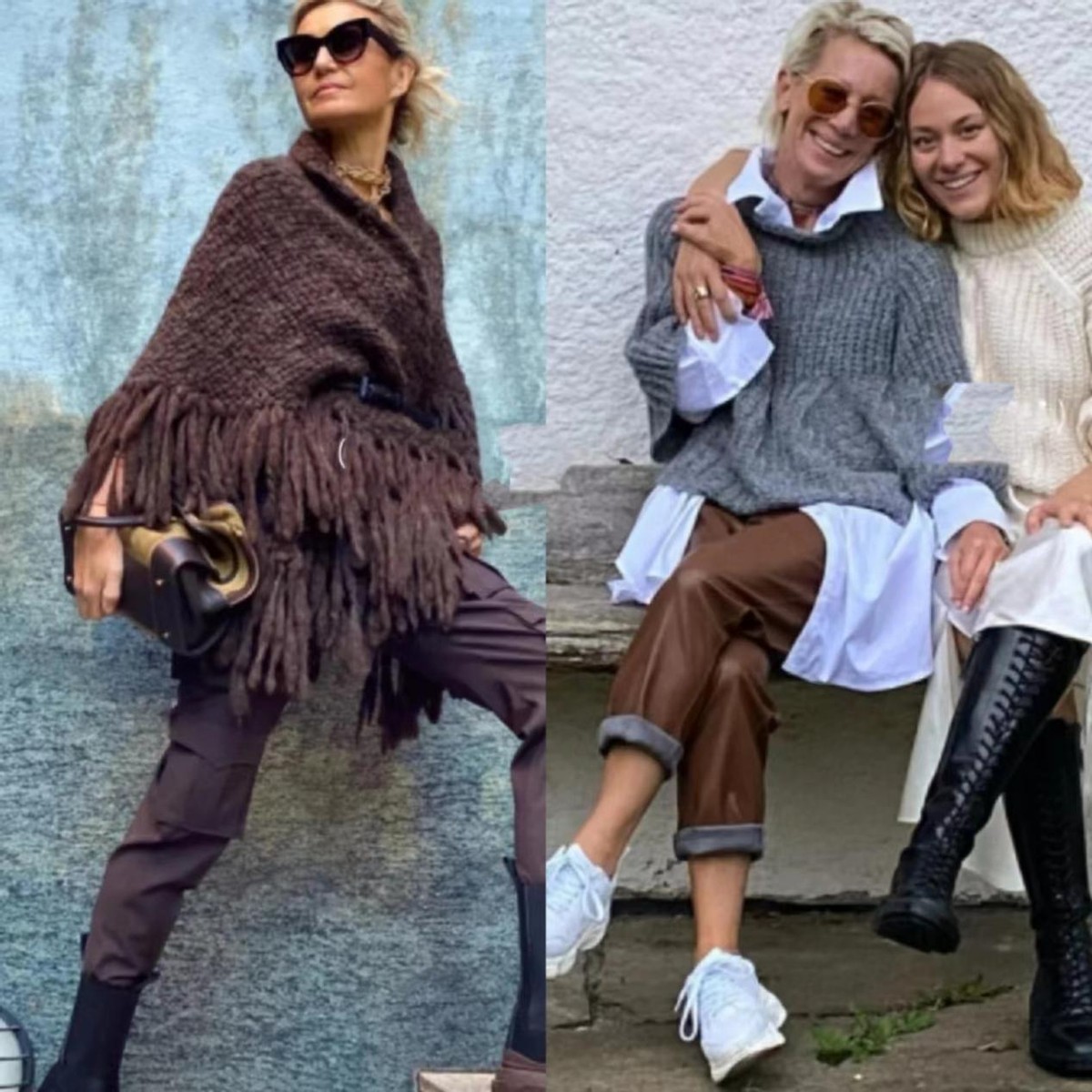 盘点潮流老奶奶穿搭,国外老奶奶牛仔时尚穿搭