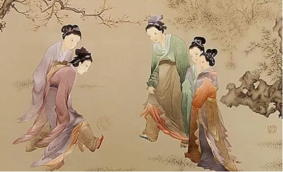 古人玩的蹴鞠,古人踢蹴鞠