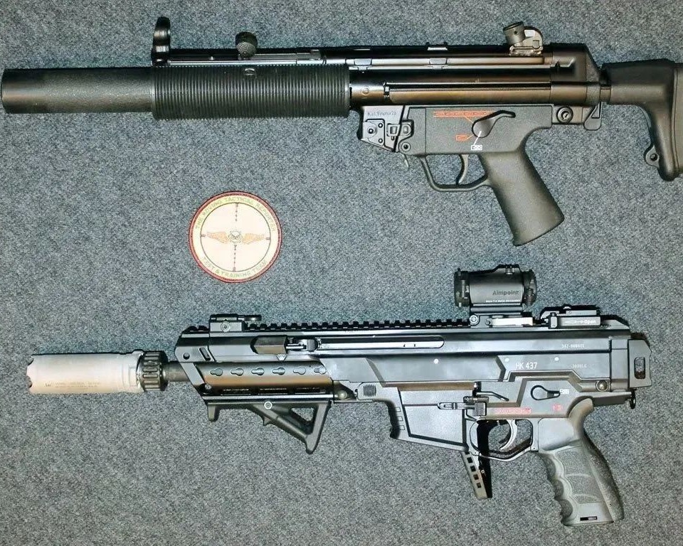hk437伸缩版,hk437冲锋枪