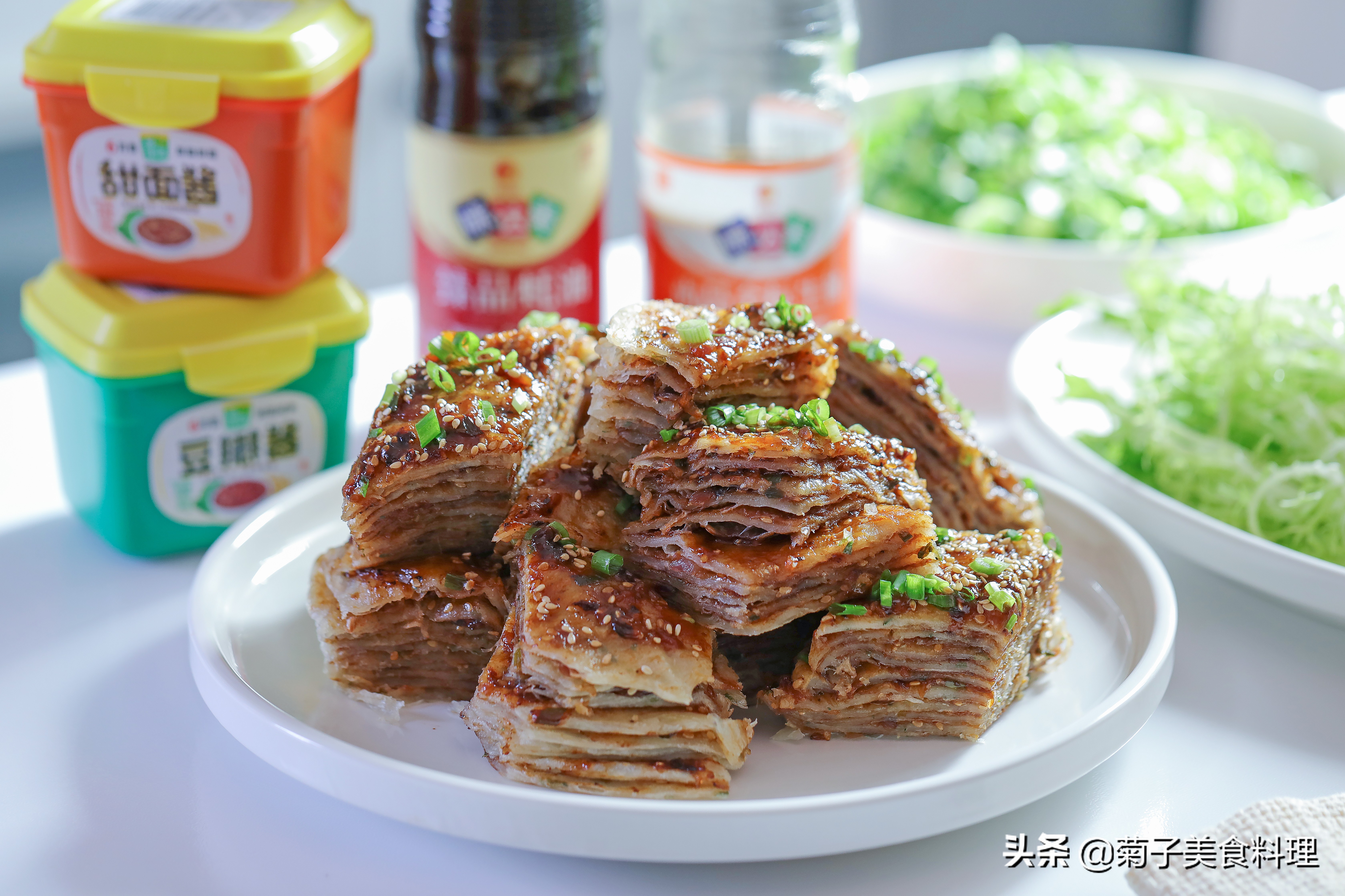 酱香手抓饼怎么做简单又好吃,手抓饼又解锁到新的吃法啦