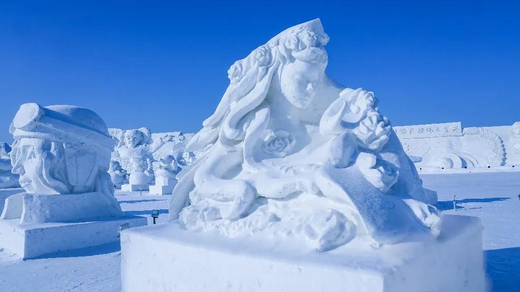 2022春晚冰雪闪亮登场中国年,瑞雪兆丰年舞台大屏幕背景视频