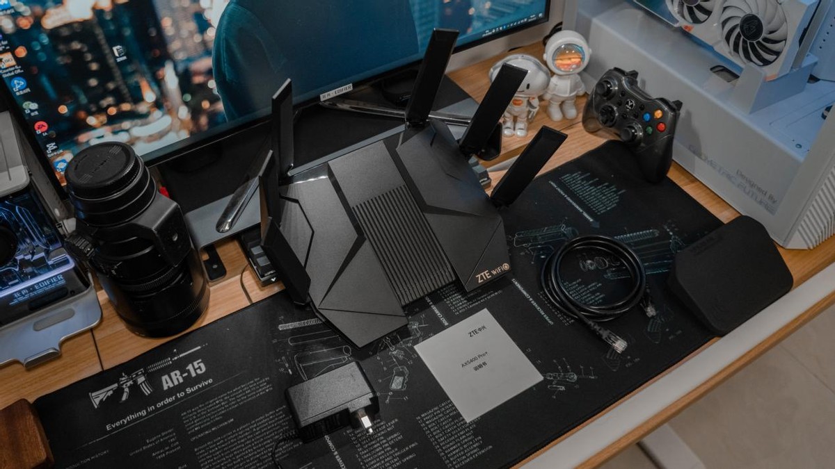 中兴ax5400pro双频wifi6路由器,中兴zteax5400无线路由器评测