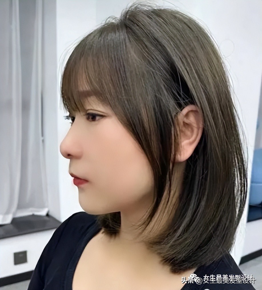 女生又酷又飒齐肩发打理,齐肩短发内扣优雅酷飒发型