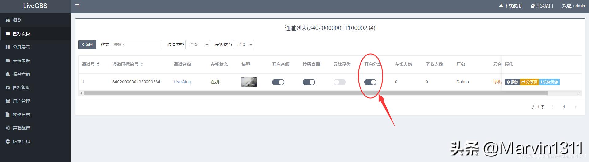 GB28181视频通道的直播流地址HLS/HTTP-FLV/WS-FLV/WebRTC/RTSP