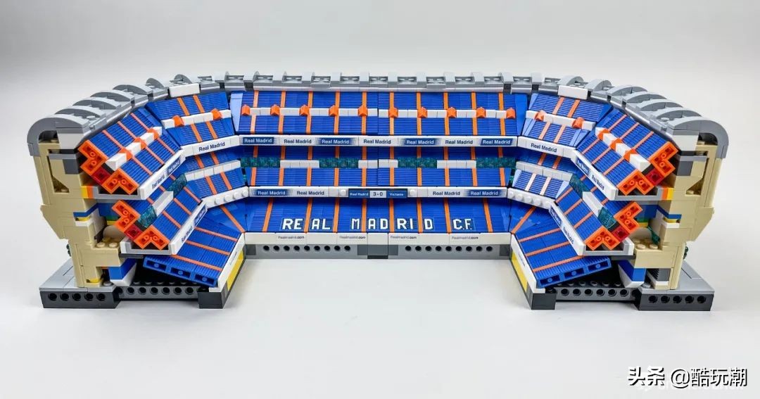 乐高伯纳乌足球场3800块,乐高皇家马德里球场