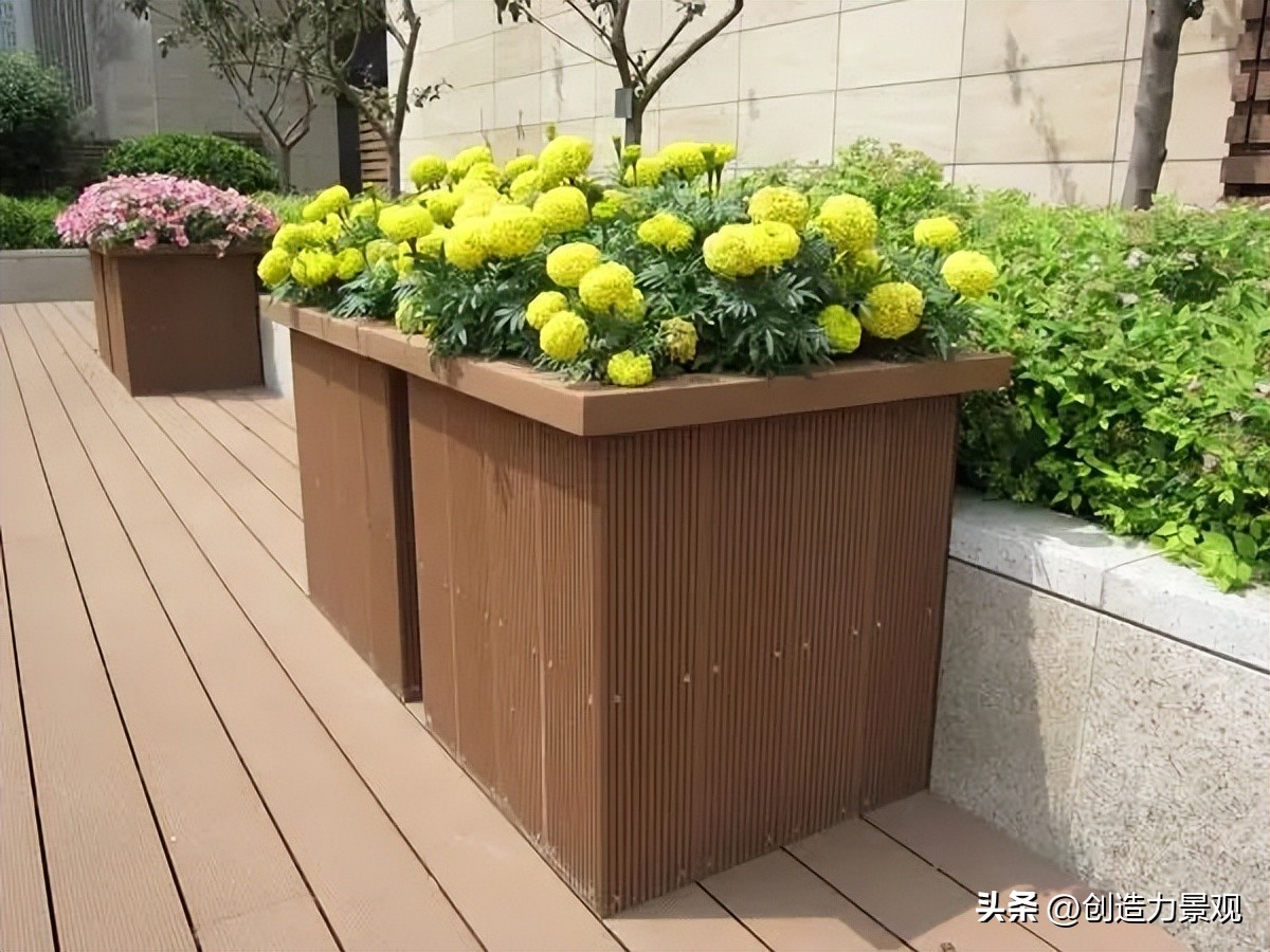 花箱小庭院景观设计,庭院花箱设计款式大全