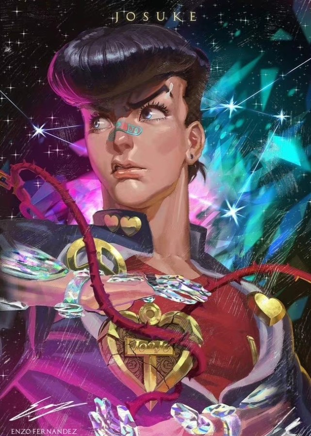 怎么画jojo大乔,jojo大乔临摹作品