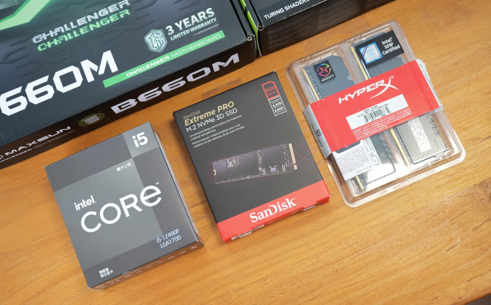 i512490f搭配铭瑄b660终结者,i512490f铭瑄b760mddr4超频