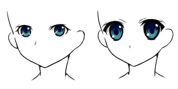 十二星座动漫眼睛画法可爱简单,动漫人物女生眼睛画法各种表情
