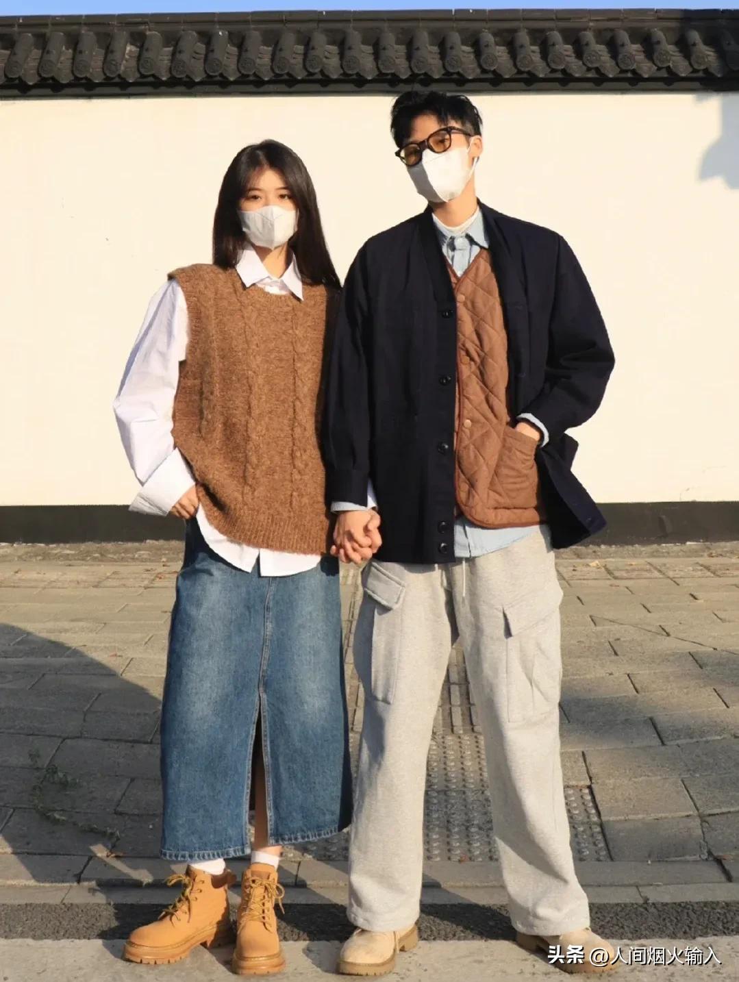 情侣穿搭秋冬小众高级,棒球服两面穿情侣款秋冬季