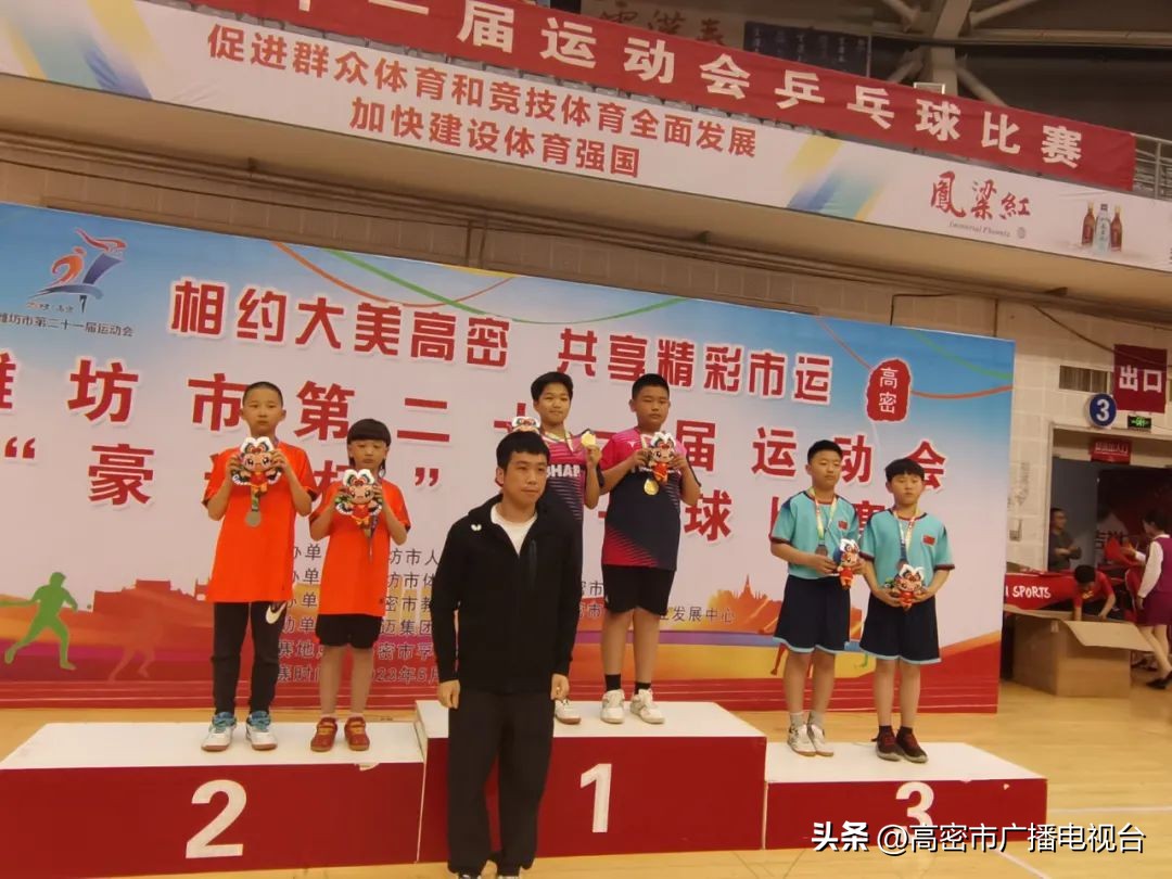 潍坊市乒乓球锦标赛甲组,潍坊第二十届运动会乒乓球比赛