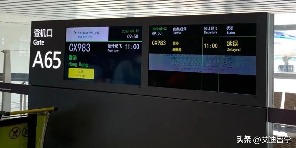 8.12加拿大入境实录：兄妹结伴乘国泰，广州-香港-多伦多顺利入境