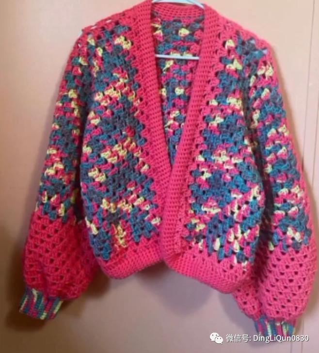 「针织作品」漂亮的祖母格图案夹克2022精品系列