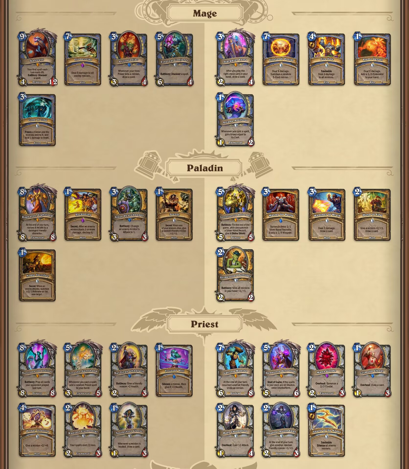 炉石传说十大最强白卡,炉石传说最新防战卡牌