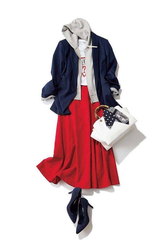 50多岁选什么颜色百搭时尚,2024新年高级感红色穿搭