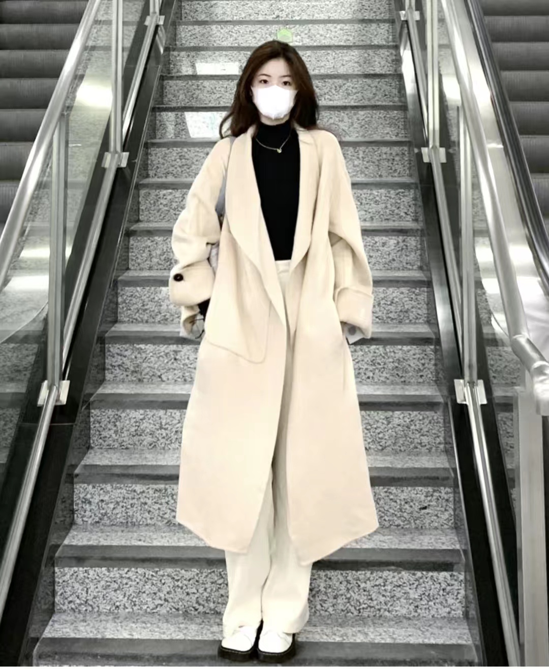 19套长款大衣内搭推荐,层次分明显高显瘦