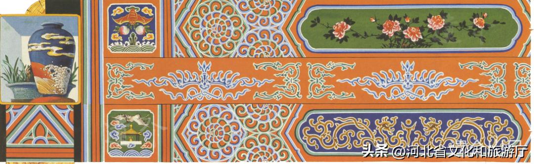 古建筑彩画设计效果图,古建筑彩画所用的颜料