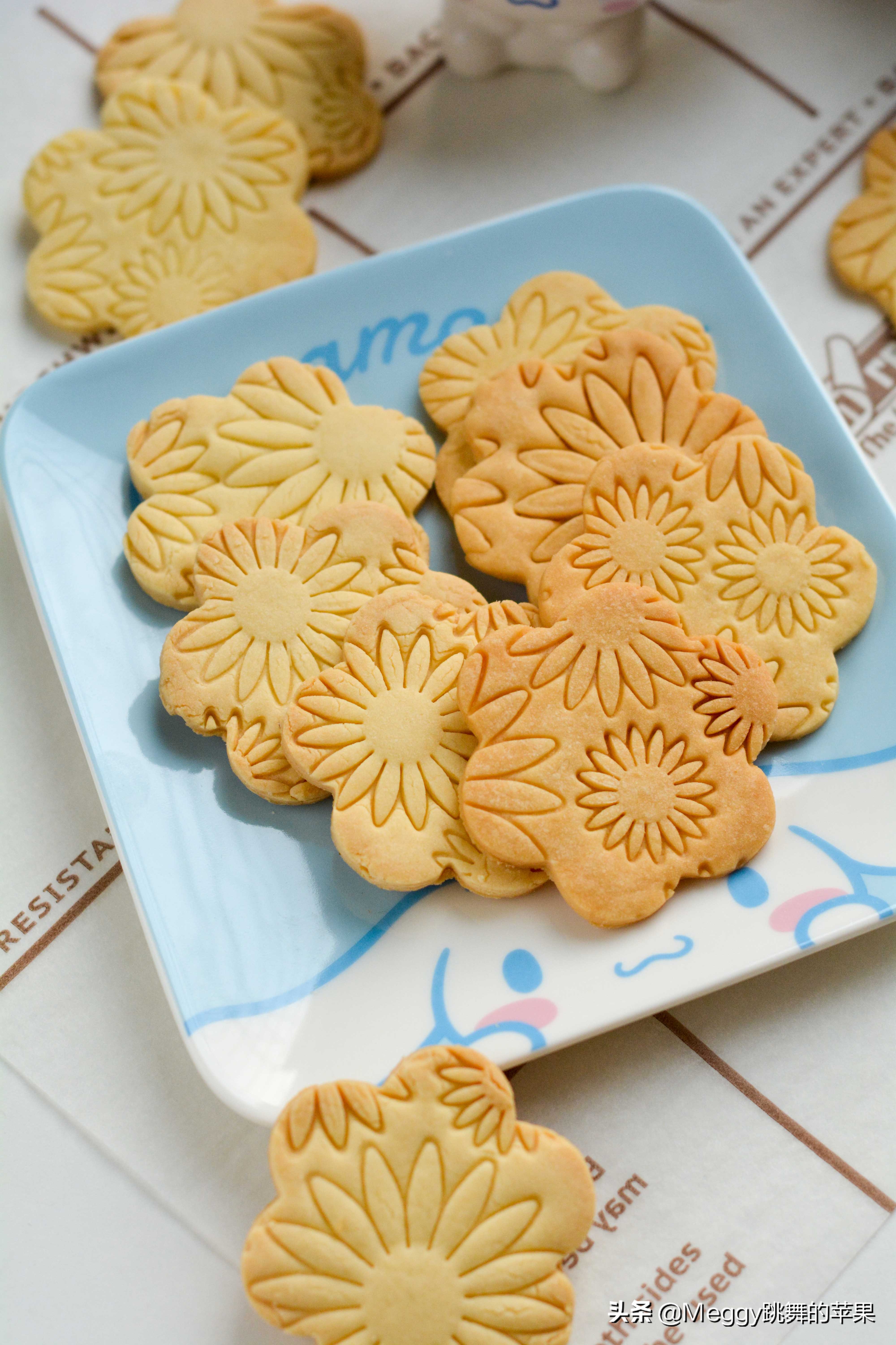 饼干不用模具怎么做才好看,这款又薄又脆的饼干超好吃