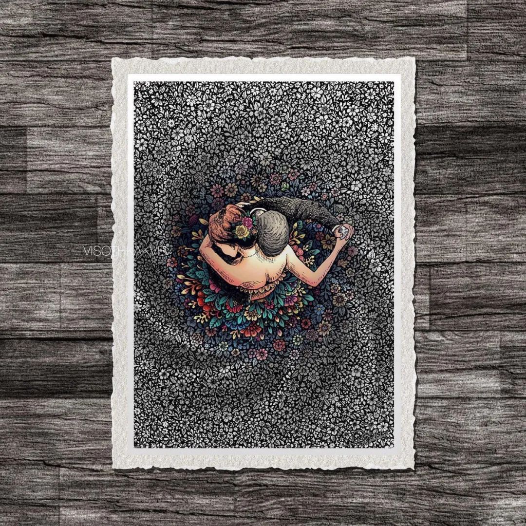 简单治愈强迫症画,让密集恐惧症非常难受的画