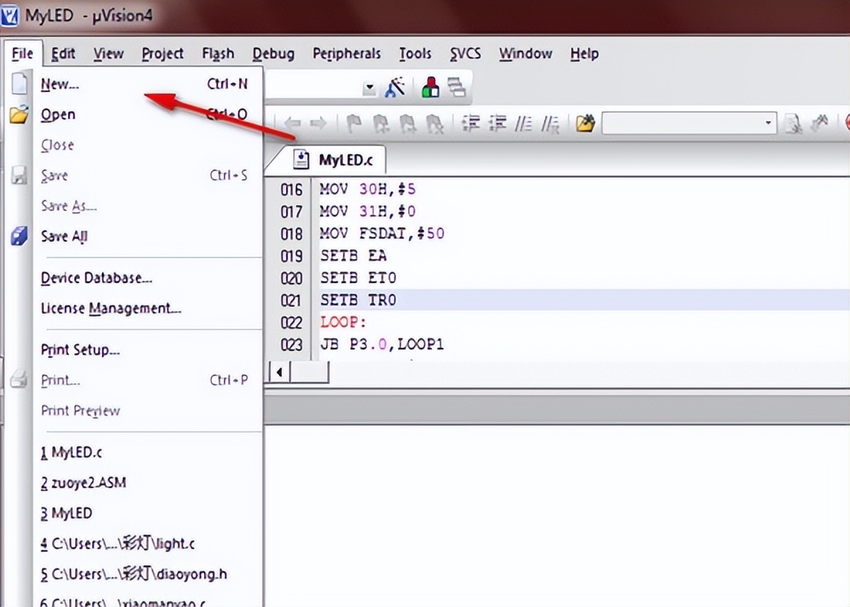 keil怎么写入单片机,keil如何在c中嵌入汇编代码