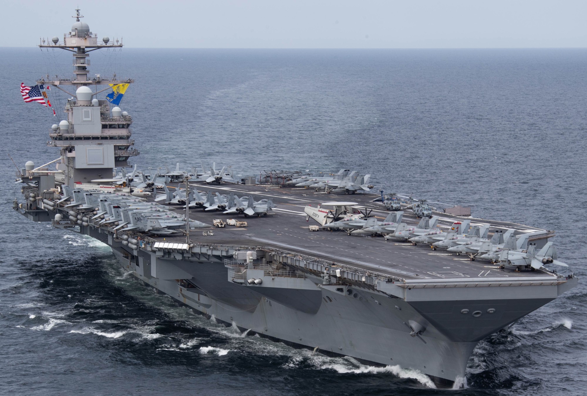 美海军最新服役航空母舰,美国的航空母舰技术是世界一流吗