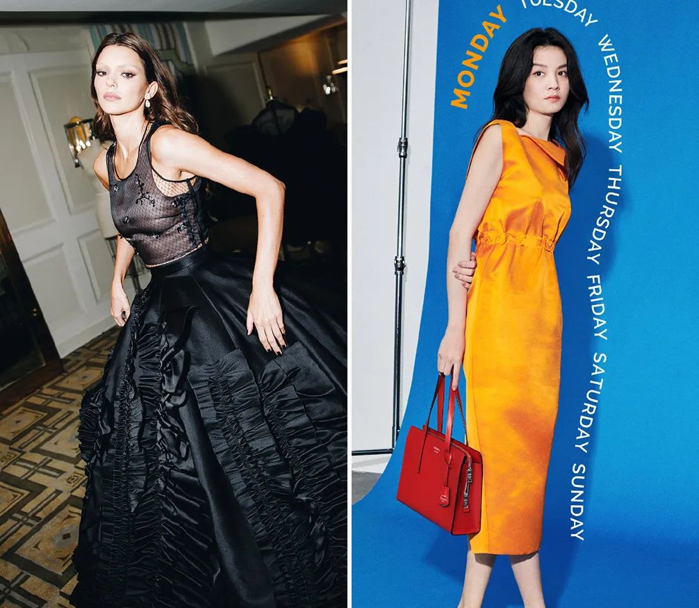 孟晚舟紫色连衣裙,孟晚舟蓝色连衣裙