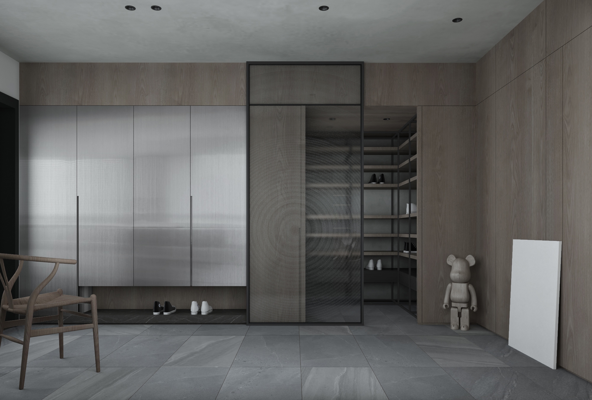 禅意侘寂风豪宅,侘寂挑空别墅