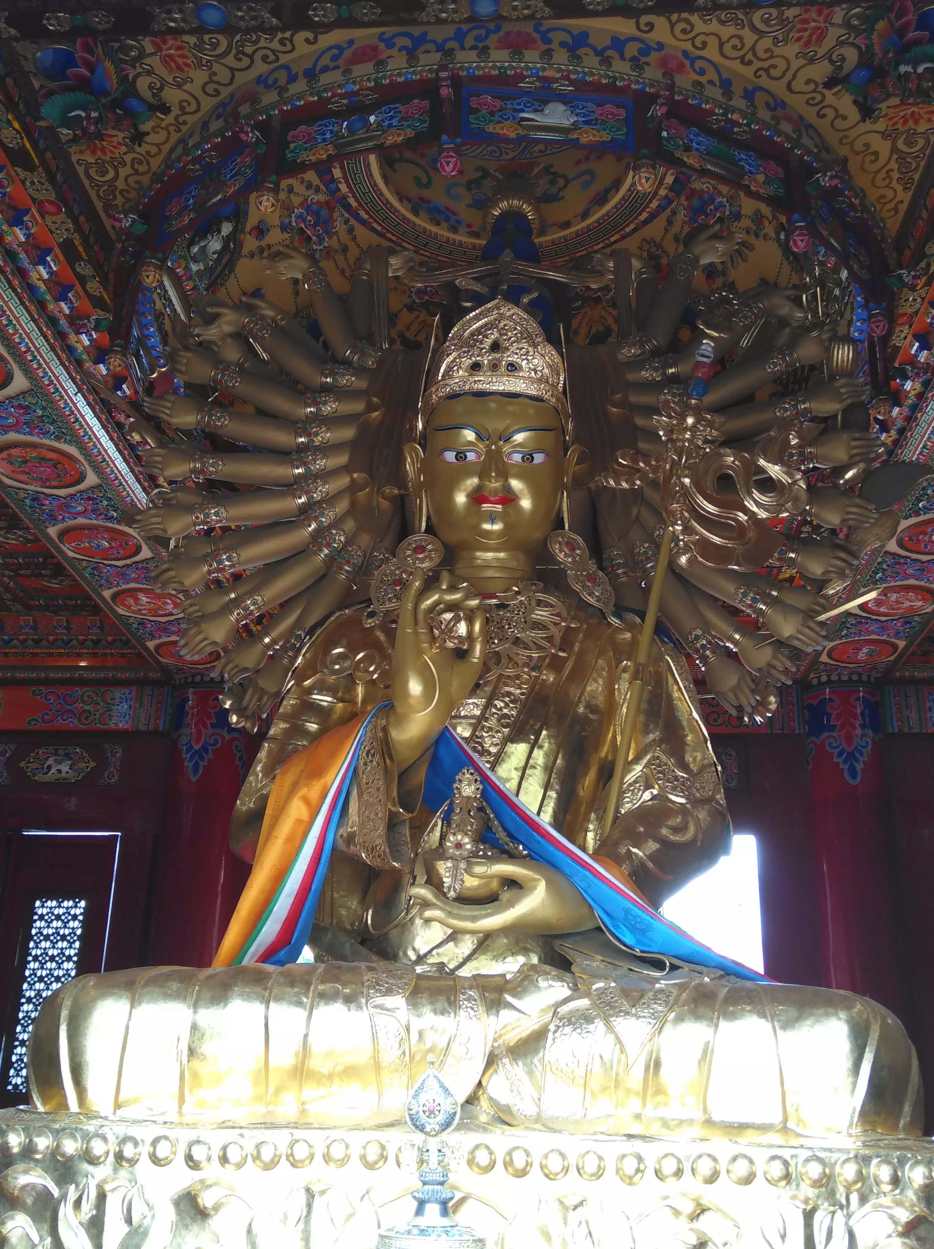 长安城佛教造像,西安广仁寺千手观音造像