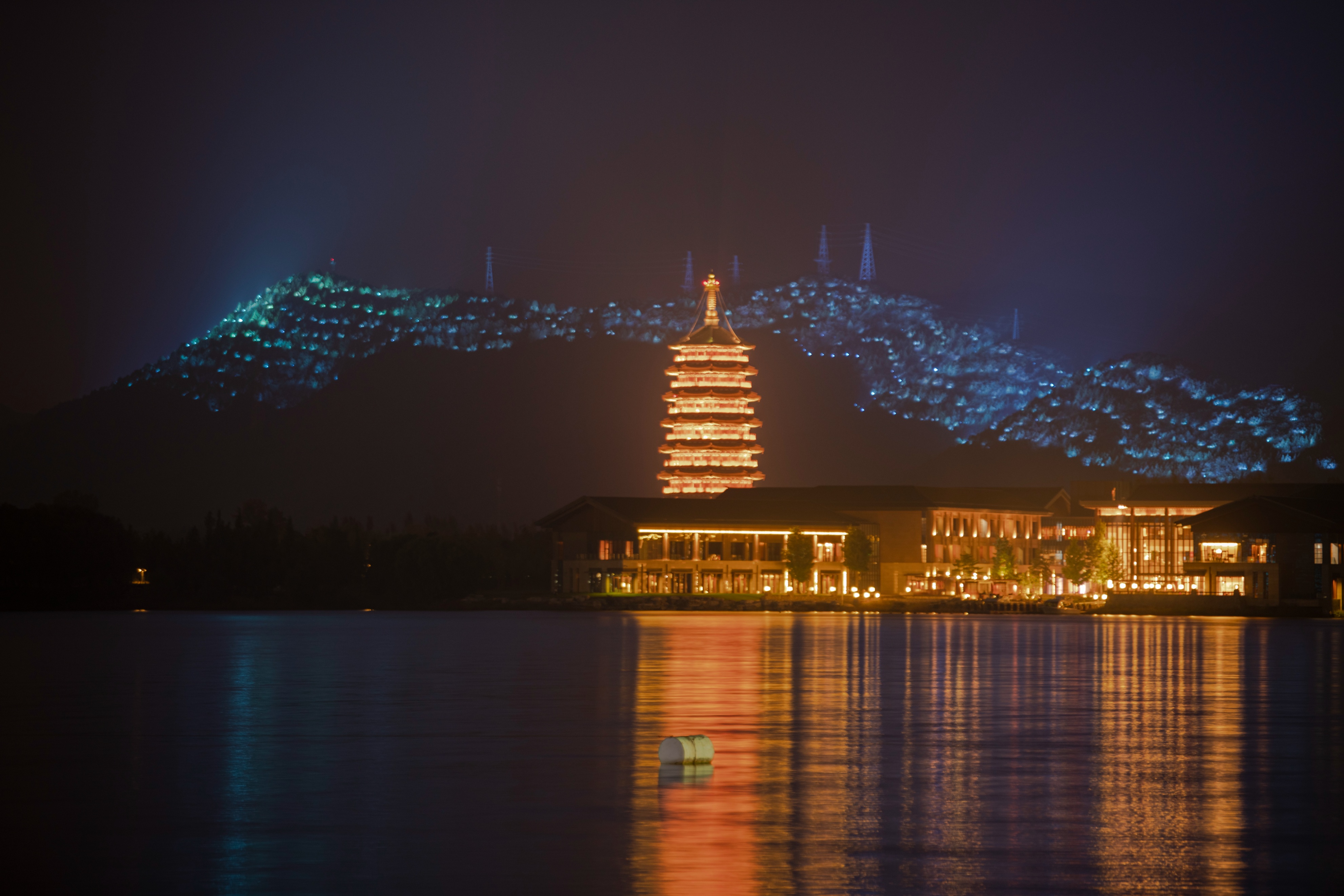 北京郊外的晚上,北京郊外景区