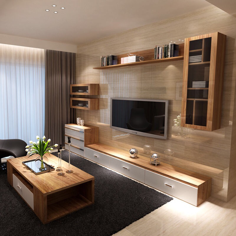 漂亮的电视柜背景墙最新款,7款电视背景墙及电视柜设计