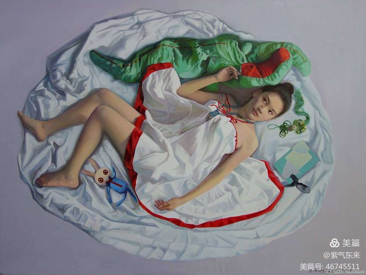 一个喜欢用上帝视角绘画女性人体美的画家，《心中的美好》舒展美