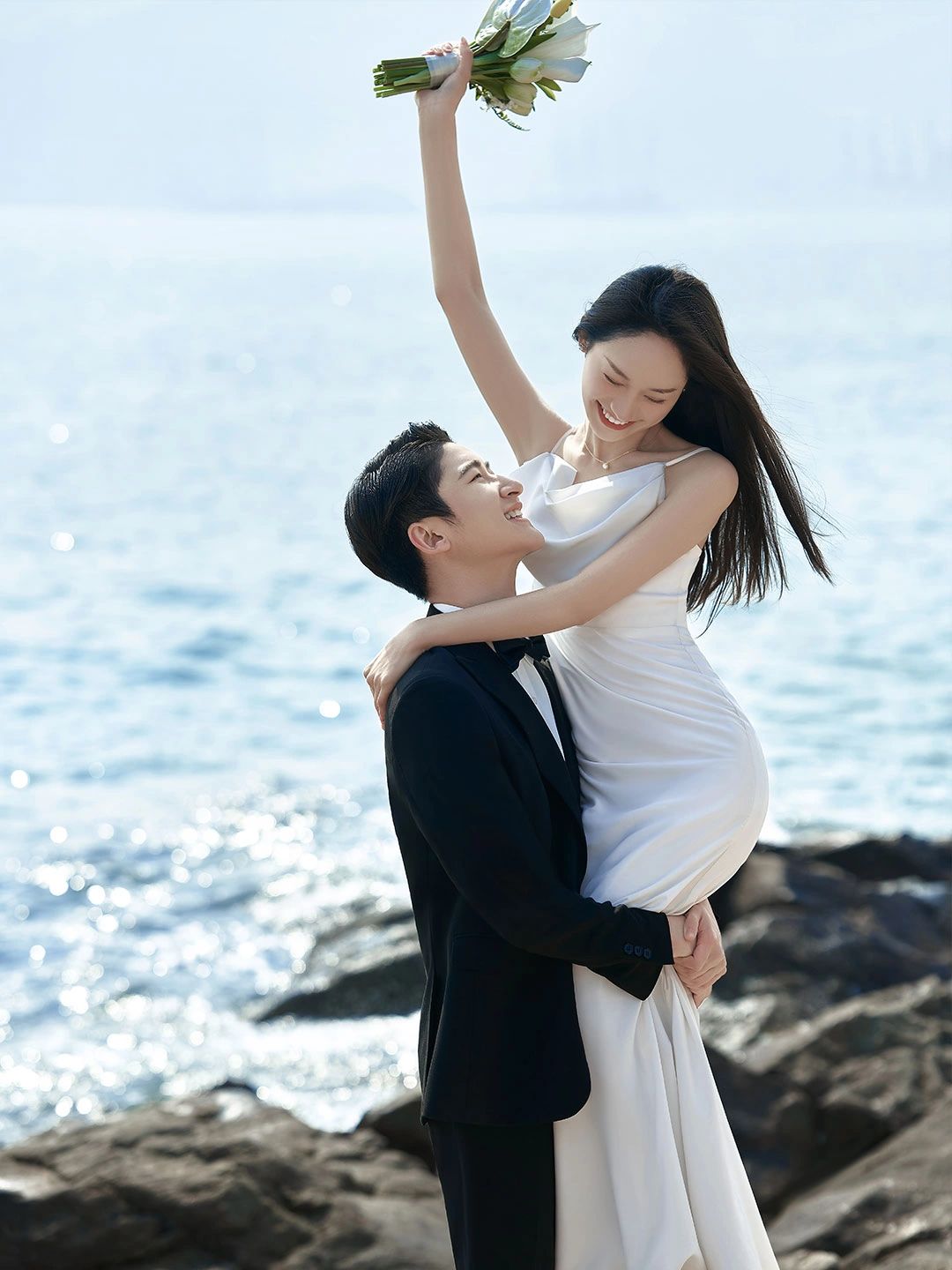 海岛婚纱摄影,海岛拍婚纱照