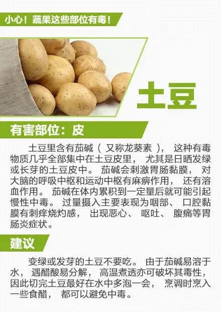 警惕蔬果的这些部位是有毒的,平常的蔬菜哪些有毒性