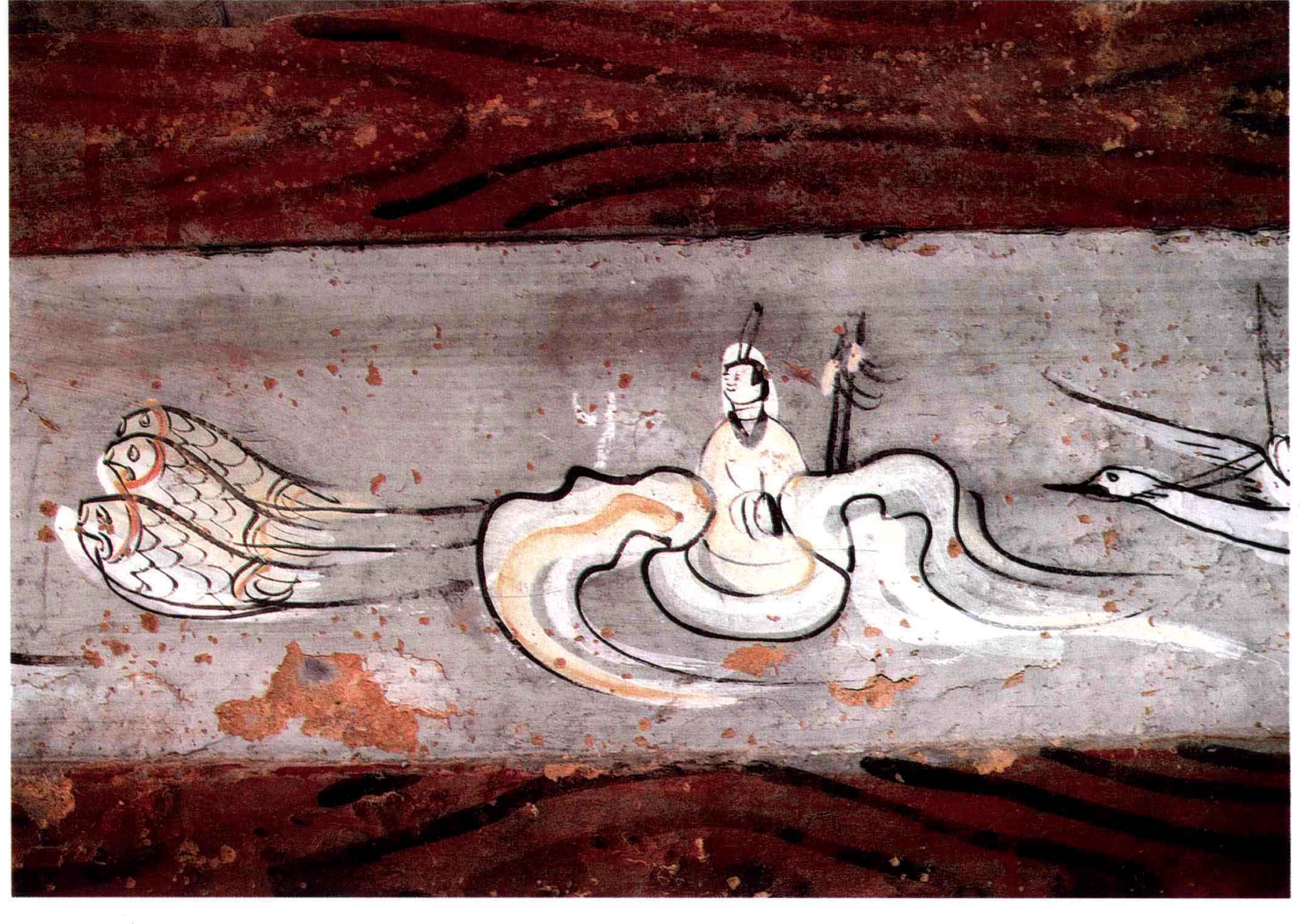 河南出土壁画图片,陕西出土古代壁画展